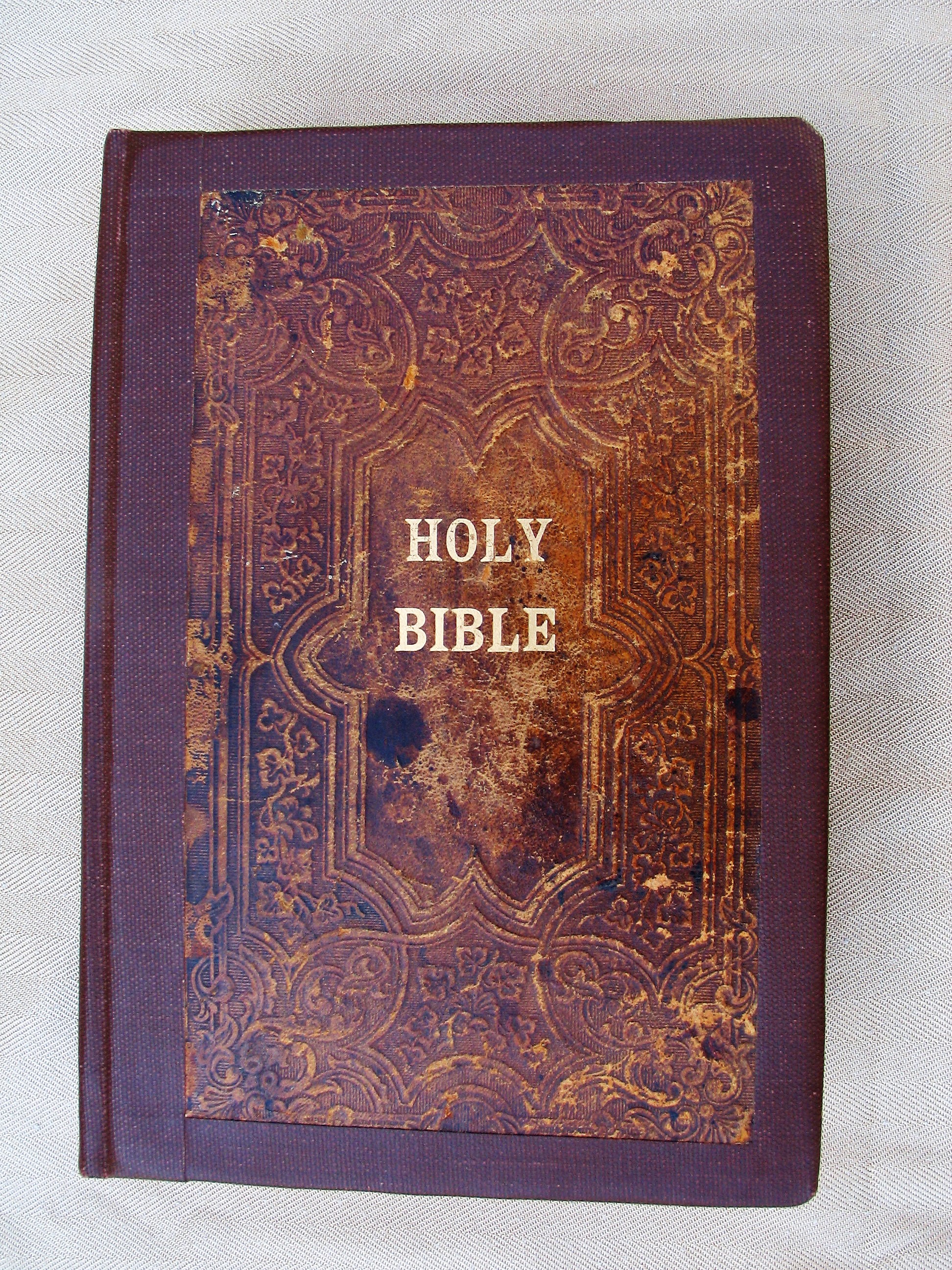 Isaac Fleek family Bible from Kansas Cover Page